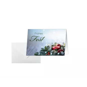 Sigel 25 Christmas Cards Candlelight Cheer DIN A6 with Envelopes