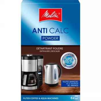 MELITTA Anti Calc vízkőoldó oldat kávéfőzőkhöz – 250 ml folyékony vízkőoldó, univerzális kompatibilitás, citromsav formula, akár 2 használat