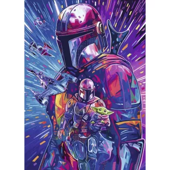 RAVENSBURGER kirakó Star Wars Hyper Space Collection: The Mandalorian (500 darab, nagy darabok)