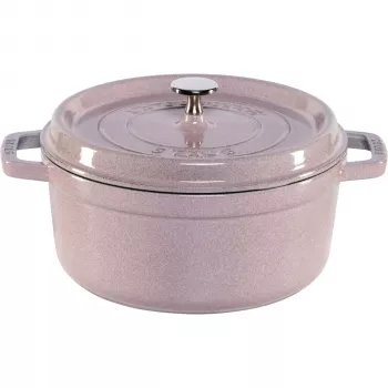 Staub La Cocotte 24 cm kerek öntöttvas cocotte, cseresznyevirág