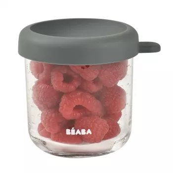 BEABA üvegtároló légmentes fedéllel 250 ml Mineral