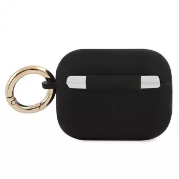 GUESS GUAPSSSK AirPods Pro Cover Black Silicone Vintage Script
