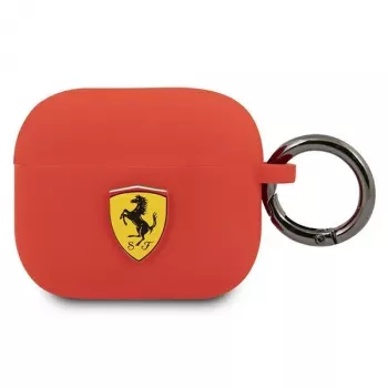 Ferrari FEA3SILRE szilikon tok Apple AirPods 3. generációhoz, piros