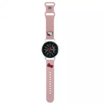 Hello Kitty univerzális szilikon szíj 22 mm rózsaszín Kitty-fej dizájn