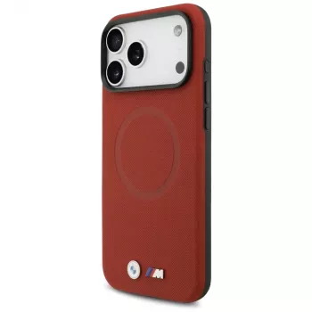 BMW M FW Metal Logo MagSafe tok iPhone 17 Pro Max készülékhez, piros