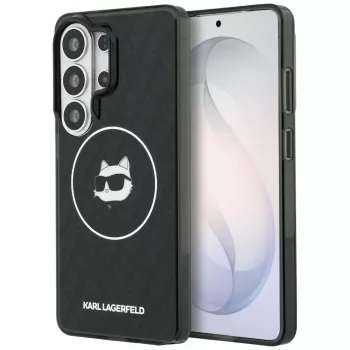 Karl Lagerfeld IML Repeated Choupette MagSafe tok Samsung Galaxy S26 Ultra készülékhez, fekete