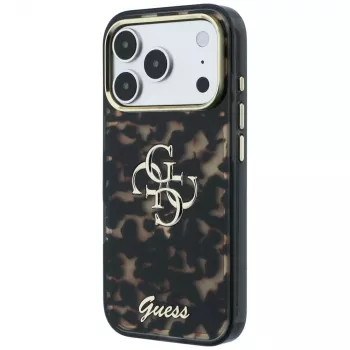 GUESS IML 4G Script Metal hátlap iPhone 18 Pro Max / 17 Pro Max-hoz – teknősbéka