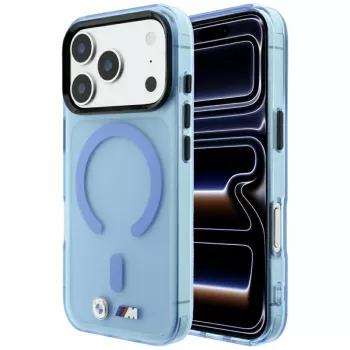 BMW M IML Frosted MagSafe tok iPhone 18 Pro / 17 Pro-hoz - kék