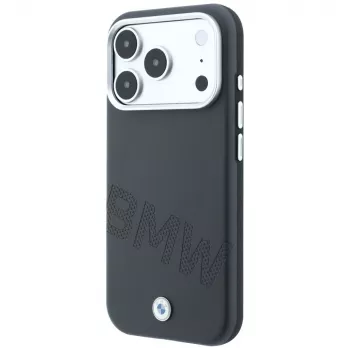 BMW Sign Inclined Deboss Letters MagSafe tok iPhone 18 Pro Max / 17 Pro Max-hoz - szürke