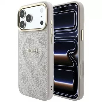 GUESS Embossed 4G Classic MagSafe tok iPhone 17 Pro / 18 Pro készülékhez - rózsaszín