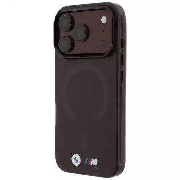 BMW M IML Frosted Metal Logo & Trims MagSafe tok iPhone 18 Pro Max / 17 Pro Max készülékhez - burgundy