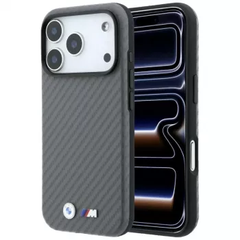 BMW M Carbon Metal Logo MagSafe tok iPhone 18 Pro Max / 17 Pro Max készülékhez - szürke