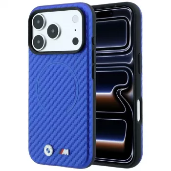 BMW M Carbon Printed Ring MagSafe tok iPhone 18 Pro Max / 17 Pro Max készülékhez - kék