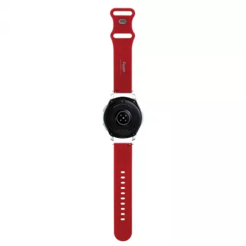 Hello Kitty univerzális szilikon szíj 22 mm piros Kitty-fej