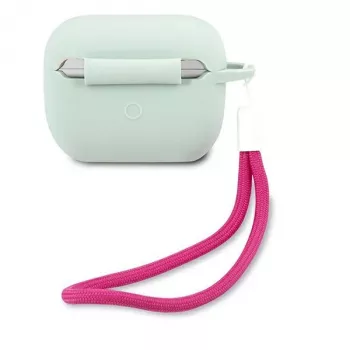 GUESS Vintage szilikon tok AirPods Pro készülékhez - kék fukszia
