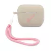 GUESS Vintage Silicone Case for Apple AirPods Pro - Grey Pink
