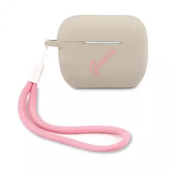 GUESS Vintage Silicone Case for Apple AirPods Pro - Grey Pink