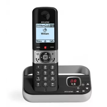 Alcatel F890 Voice DECT vezeték nélküli telefon üzenetrögzítővel, fekete/ezüst