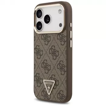 GUESS 4G Triangle Logo MagSafe tok iPhone 17 Pro / 18 Pro készülékhez - barna