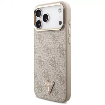 GUESS 4G Triangle Logo MagSafe tok iPhone 18 Pro Max / 17 Pro Max készülékhez - rózsaarany