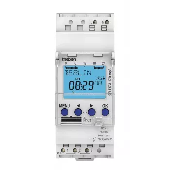 THEBEN Digital Time Switch SEL170top3 Astro 24H/7D with Power Reserve 1 Channel