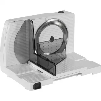 Ritter Markant 7 fehér elektromos konyhagép szeletelőgép 170mm rozsdamentes acél hullámos penge 65W Eco motor