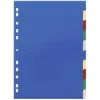 DURABLE 674027 A4 dokumentumelválasztó 1-10, polipropilén, 10 részes, univerzális lyukasztás, vegyes színek