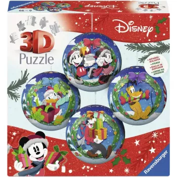 Ravensburger 3D puzzlelabda Disney karácsonyi gömb szett (2 x 27 darab)