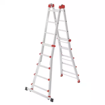 Hailo M80 4x5 fokos univerzális kombinált létra, alumínium, 20 fok, 150 kg, EN 131 Professional