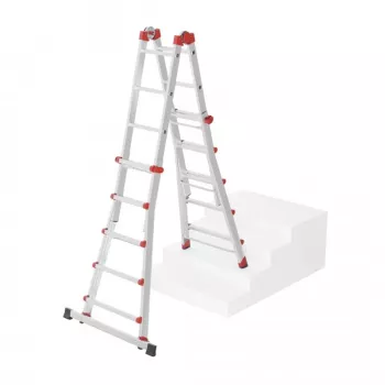 Hailo M80 4x5 fokos univerzális kombinált létra, alumínium, 20 fok, 150 kg, EN 131 Professional