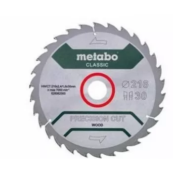 Metabo 628062000 Precision Cut Classic körfűrészlap 216mm x 30mm x 40T