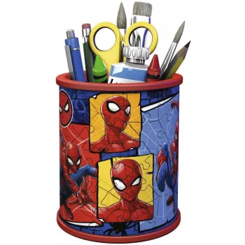 RAVENSBURGER 3D kirakó tolltartó Spider-Man - 54 darab, hivatalos Marvel, Easy Click