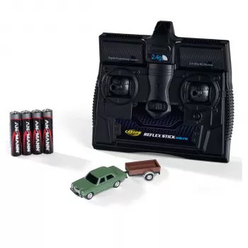 Carson 1:87 Mercedes-Benz 200/8 utánfutóval 2.4G 100% RTR zöld
