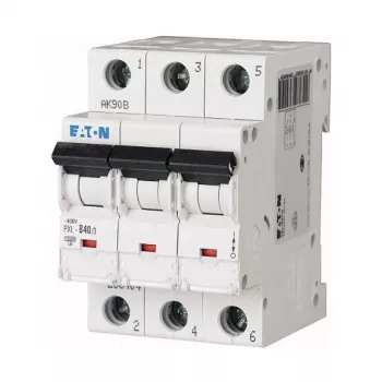 Eaton PXL-B40/3 40A 3 pólusú vezetékvédő kapcsoló B karakterisztikával (MCB)