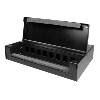 LogiLink konszolidációs pont doboz 8 vagy 12 keystone modulhoz, fém, fekete