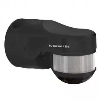 BEG RC-plus next N 230 fekete mozgásérzékelő 230°-os érzékelési tartománnyal és aluljárás-védelemmel