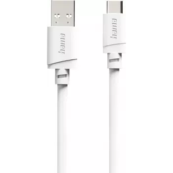 Hama USB-A - USB-C kábel, 2 m, fehér