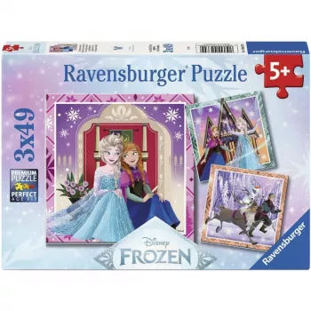 Ravensburger Disney Frozen 2 gyerek kirakós szett - 3x49 darab