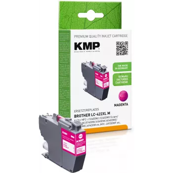 KMP újragyártott bíbor tintapatron Brother MFC-J5340DW nyomtatóhoz (LC422XLM, 1500 oldal)