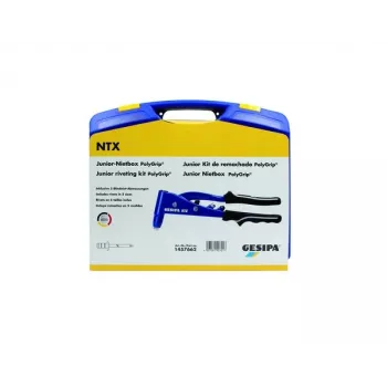 Gesipa PolyGrip® Junior szegecses doboz – 352 darabos vak szegecses készlet bádogdobozban