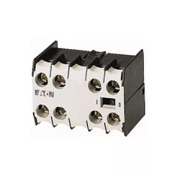 Eaton 22DILE segédkapcsoló blokk 2NO+2NC csavarozott csatlakozás elölszerelés DIL E mágneskapcsolókhoz