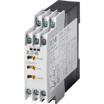 Eaton ETR4-70-A többfunkciós időrelé, 24-240 V AC/DC, 2 váltó, 0,05 s-100 h, DIN-sínre