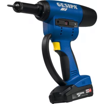 Gesipa FireBird Pro akkumulátoros vaknitszegecselő, 18V CAS, 15 kN, 2,0 Ah akkumulátorral, töltővel, L-BOXX