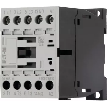 Eaton DILM15-10 24 V DC teljesítménykontaktor, 3 pólusú, 15 A, 7,5 kW, 1 NO segédérintkező