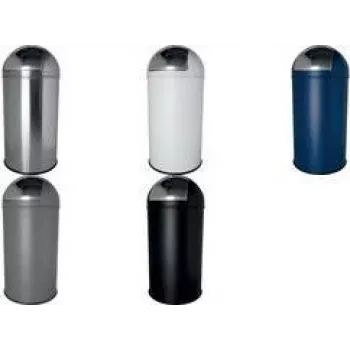Helit H2401795 hulladékgyűjtő, 30 liter, fekete, kerek, polipropilén