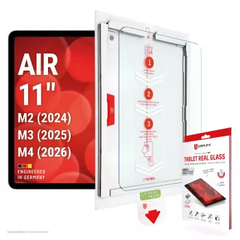 DISPLEX Tablet Real Glass képernyővédő fólia iPad Air 11 inch (2024/2025/2026) készülékhez - edzett üveg, 9H, HD tiszta