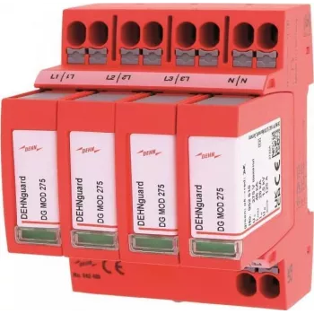 DEHN DG MP TNS 275 2. típusú túlfeszültség-védő készülék 4 pólusú 275V AC 20kA