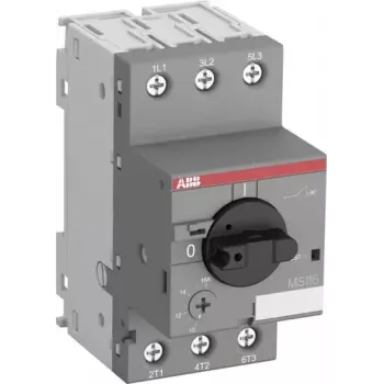 ABB MS116-0.4 motorvédő kapcsoló, 0,4 A, 3 pólusú, termikus-mágneses