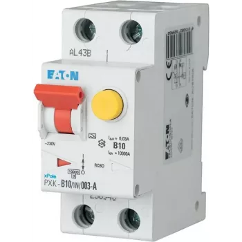 Eaton PXK-B10/1N/003-A RCBO 10A 30mA A típus 1P+N 230V 6kA 2TE