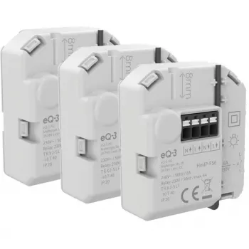 Homematic IP süllyesztett kapcsolóaktor 6 A (3 darabos csomag)